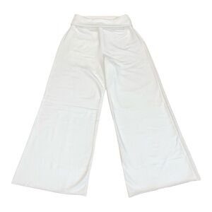 NWT aerie white fold over wide leg sweatpants